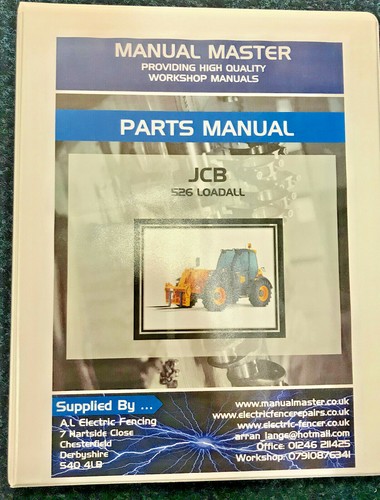 Jcb 526 parts - book,