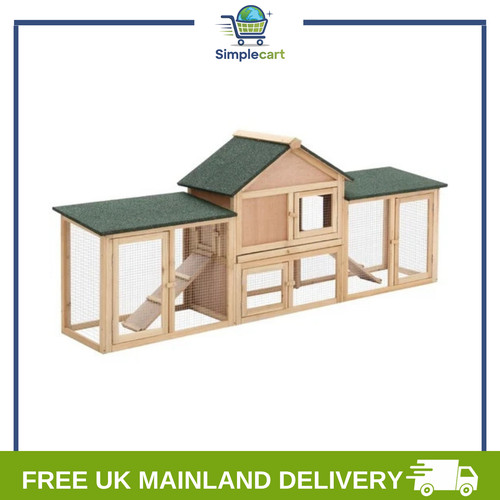 Large rabbit hutch wooden - rabbit,