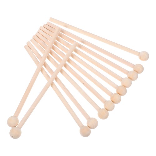 12pcs wooden mallets - wooden,