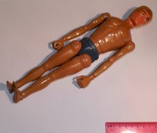 Vintage Action Man 40th figure doll Flocked Blonde Hair Eagle Eye Gripping Hands