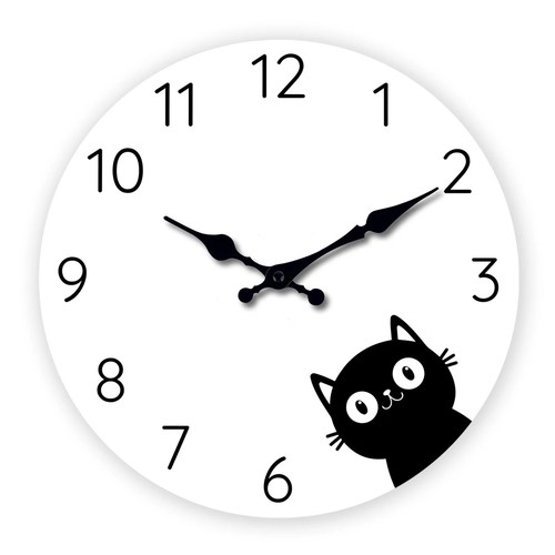 Modern minimalist black cat - modern,