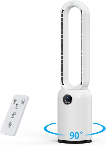 Bladeless tower fan with air - with,