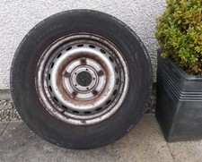 GENUINE 2015 FORD TRANSIT CUSTOM 15" STEEL SPARE WHEEL & TYRE & WILL POST