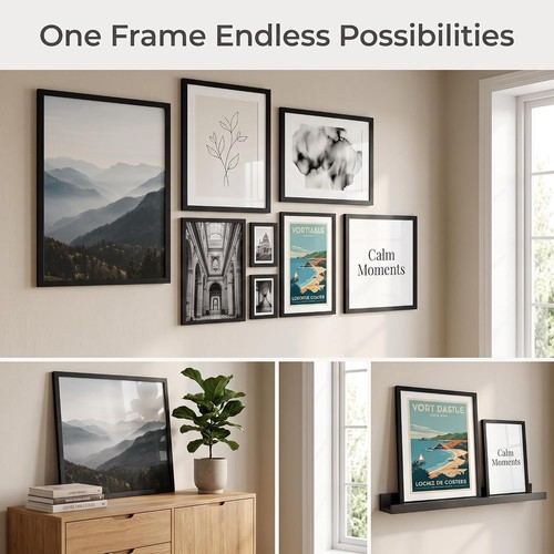 Modern black picture frame - modern,