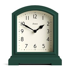 Jones® -Tavern mantel clock dark green classic Arabic quartz modern design shelf
