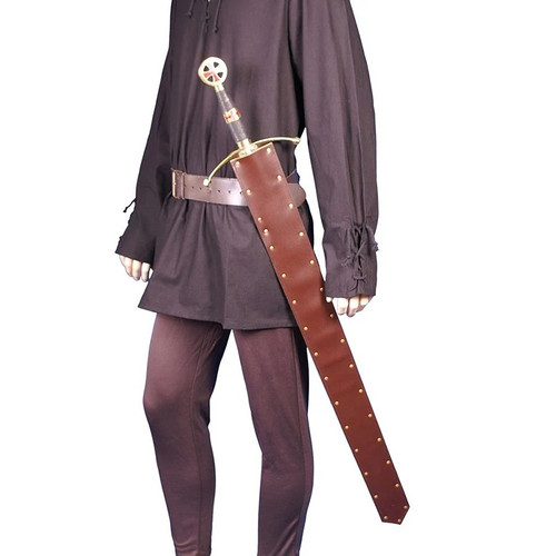 Medieval sword frog leather - sword, pu