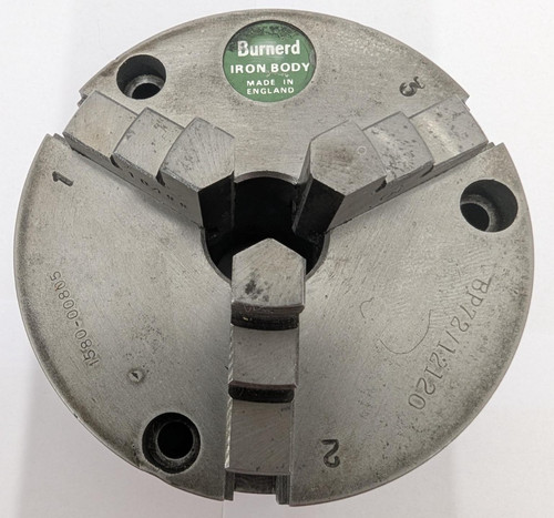 Used burnerd lathe chuck - burnerd, 80mm