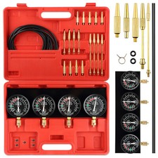 4X Fuel Vacuum Carburetor Carb Synchronizer Motorcycle Balancer Gauge Tool Kits