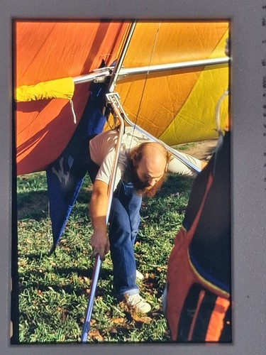 Man hang glider vintage - man,
