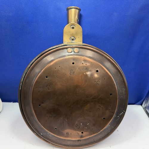 Antique copper bed warmer - copper,