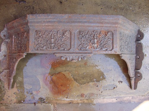Antique cast iron decorative