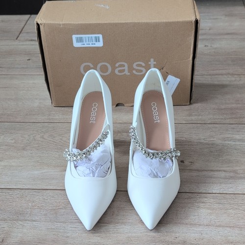 Coast white court shoes womens - white,