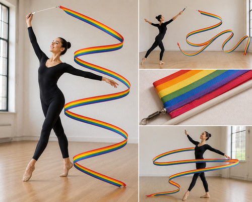 Gym dance rhythmic ribbon art - ribbon,