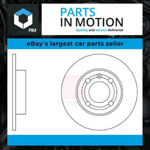 Brake discs pair solid fits - 2x,