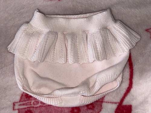 Granlei pink knitted - pink, frill