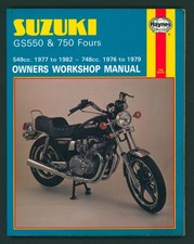Suzuki GS550 GS750 (76-82) Haynes Shop Manual GS 550 E GS 750 E L GS550M FV72