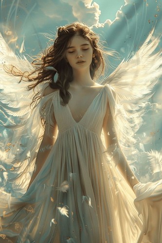 Angel canvas picture print - canvas,