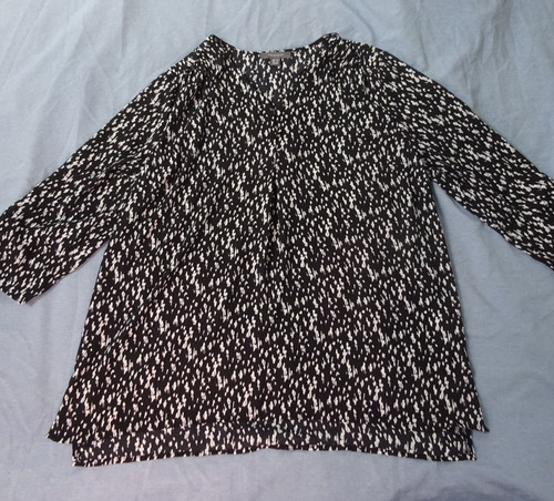 Primark black and white top - black,