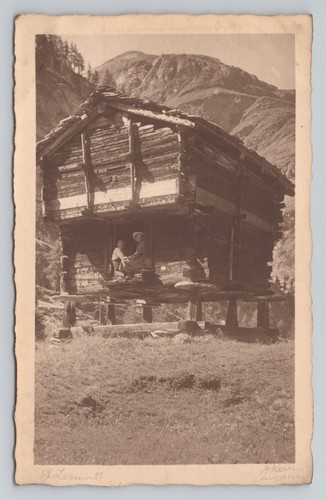 Zermatt old barn staddle - old, on