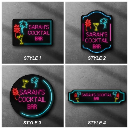 Personalised bar sign metal - bar,