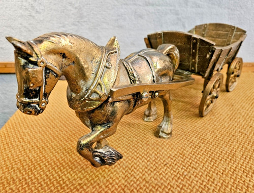 Large vintage brass shire - brass,