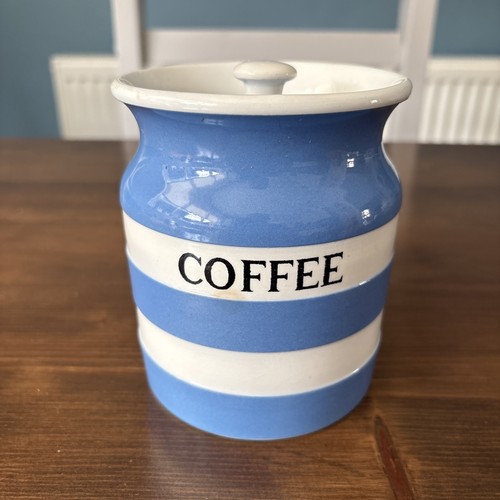 Green cornishware coffee - t,