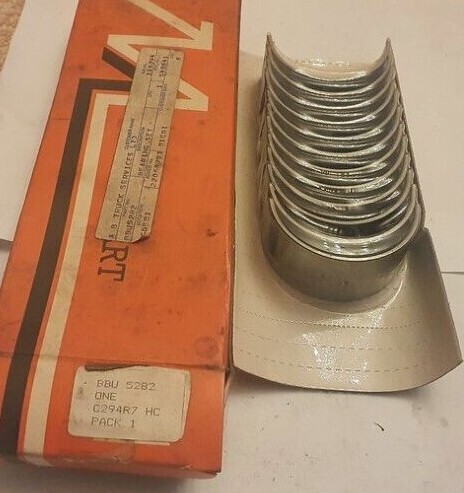 Set engine bearings - engine, for