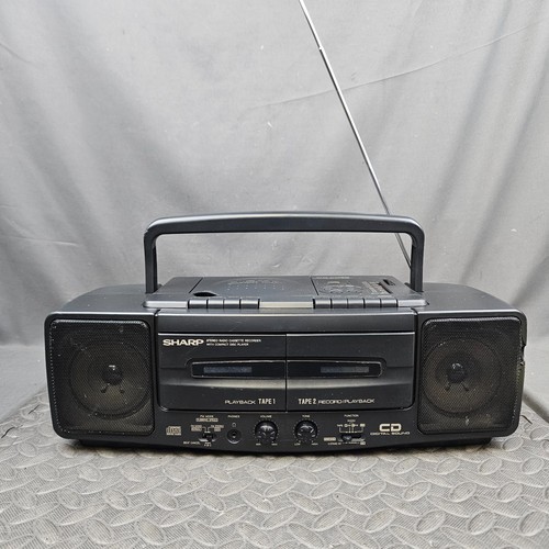 Sharp cd55 boombox stereo - boombox,