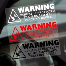 5 x Stickers GPS Warning