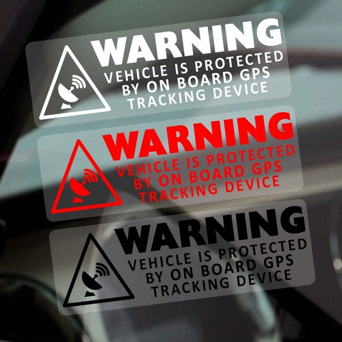 Stickers gps warning - x,