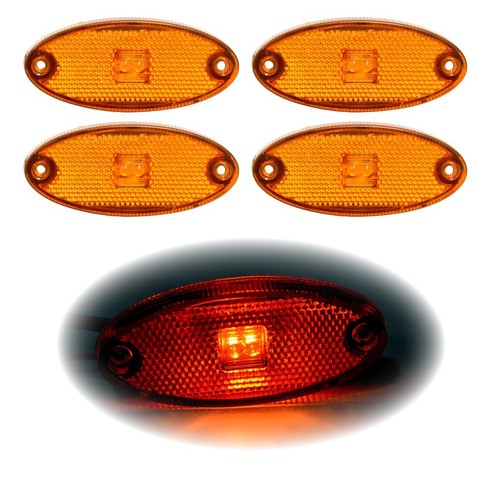 12v 24v oval - led, side