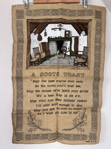 Scots toast irish - scots, linen