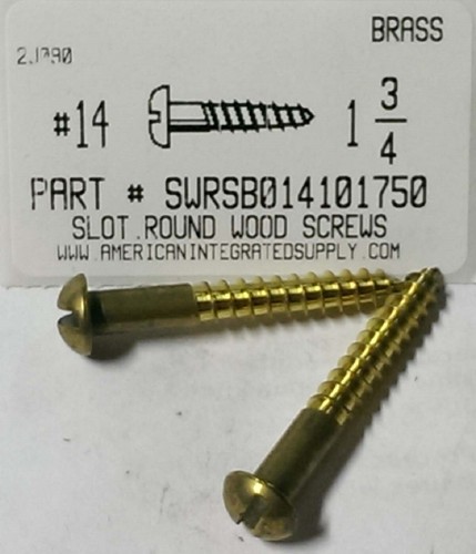 14x1 round head slotted - round,