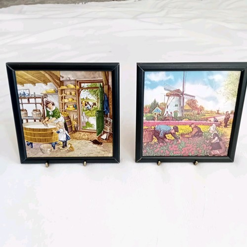 Vintage dutch framed - vintage, ceramic