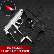 Lighter Jet Flame Gun/Pistol Walther PPK Cigarette Cigar Pipe BBQ Gift