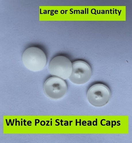 White screw cap covers - ,