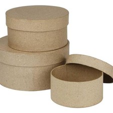 3 Round Shaped Boxes Craft