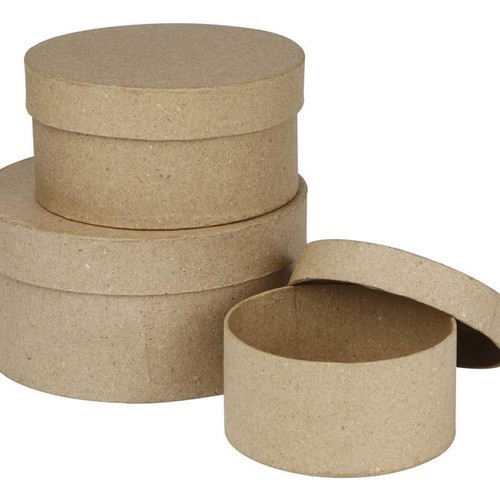 Round shaped boxes - 3, craft