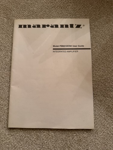 Marantz pm6010ose integrated - marantz,