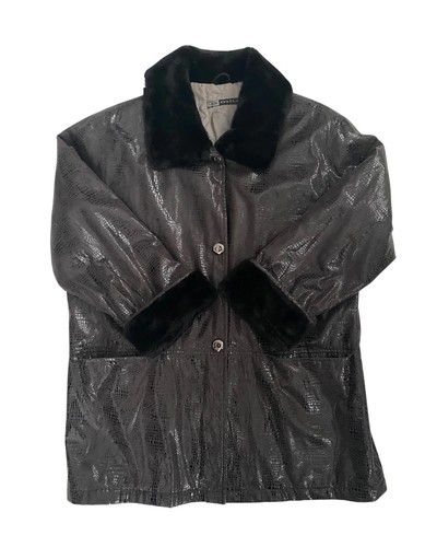 Faux leather croc effect fur - faux, croc-effect