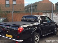 Tri Fold Soft Tonneau Cover For Mitsubishi L200 Double Cab 2005 - 2015 Lid Cover