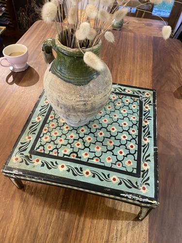 Hand painted metal indian - painted,