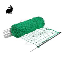 Electric Fence Net for Rabbits Hedgehog 50 m - H 65 cm + 15 Poles