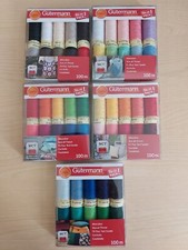 Gutermann Sew All Thread Set 100m x 10 reels -  734006 x 5 different colour sets