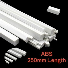 White ABS Square Bar Solid