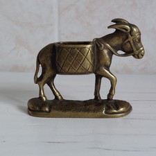 Vintage Brass Donkey Figurine