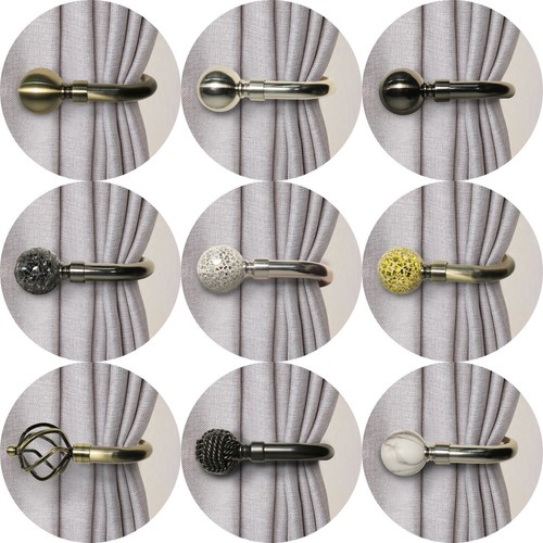 Curtain hold backs - 2, metal