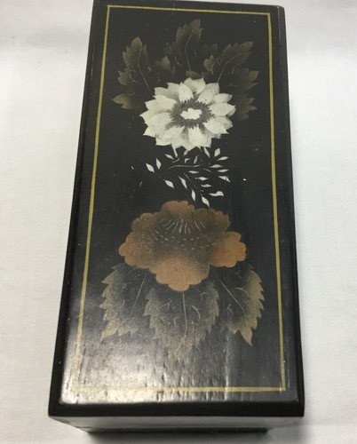 Wooden painted trinket box