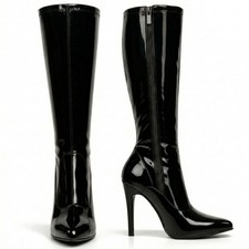 Womens knee high stiletto heel