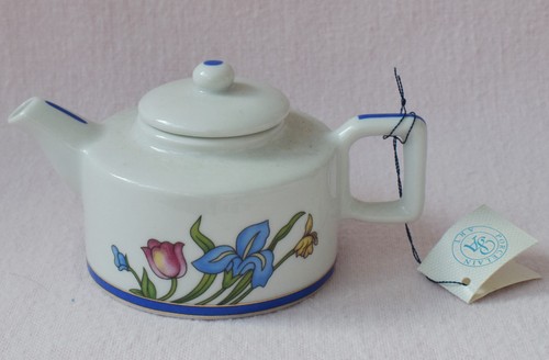 Porcelain art miniature teapot - art,
